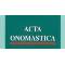 Vyšel časopis Acta onomastica 1/2024